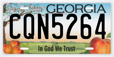 GA license plate CQN5264