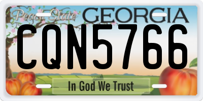 GA license plate CQN5766