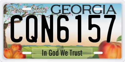 GA license plate CQN6157