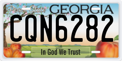 GA license plate CQN6282