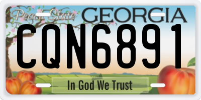 GA license plate CQN6891