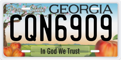 GA license plate CQN6909