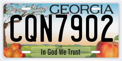 GA license plate CQN7902