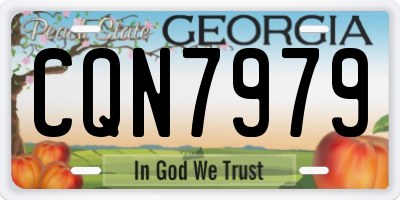 GA license plate CQN7979