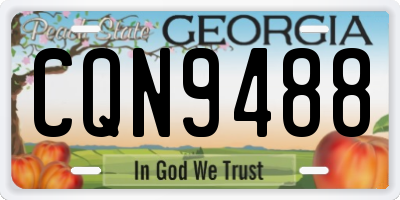 GA license plate CQN9488