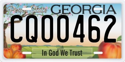 GA license plate CQO0462