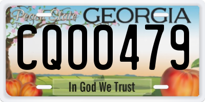 GA license plate CQO0479