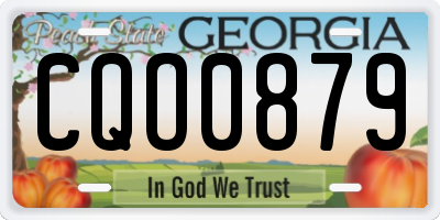 GA license plate CQO0879
