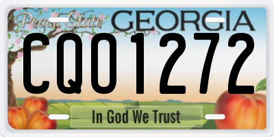 GA license plate CQO1272