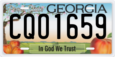 GA license plate CQO1659