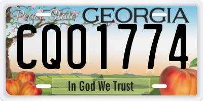 GA license plate CQO1774