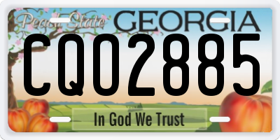 GA license plate CQO2885