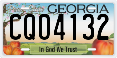 GA license plate CQO4132