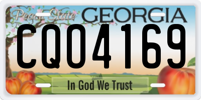 GA license plate CQO4169