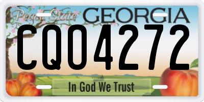 GA license plate CQO4272