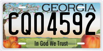 GA license plate CQO4592