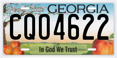 GA license plate CQO4622