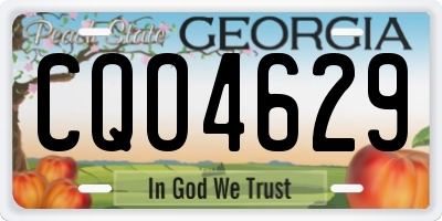 GA license plate CQO4629
