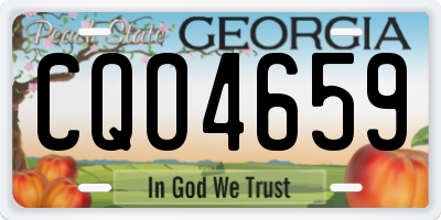 GA license plate CQO4659