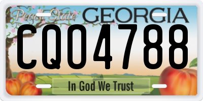 GA license plate CQO4788
