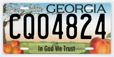 GA license plate CQO4824