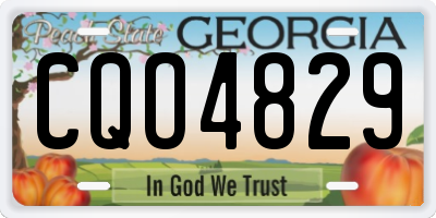GA license plate CQO4829