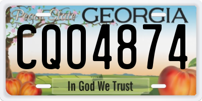 GA license plate CQO4874