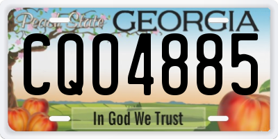 GA license plate CQO4885