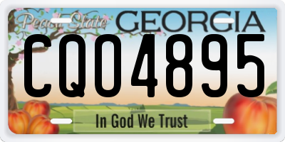 GA license plate CQO4895