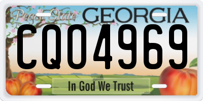 GA license plate CQO4969