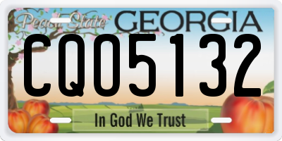 GA license plate CQO5132