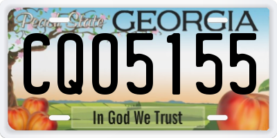 GA license plate CQO5155