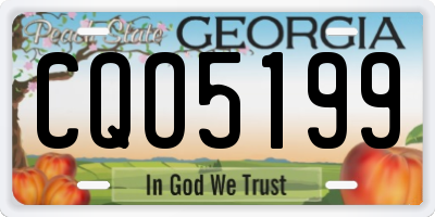 GA license plate CQO5199