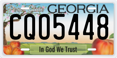 GA license plate CQO5448