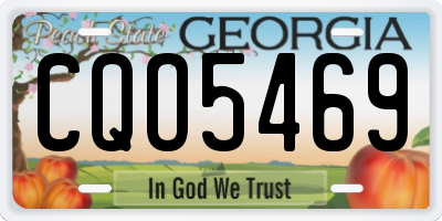 GA license plate CQO5469