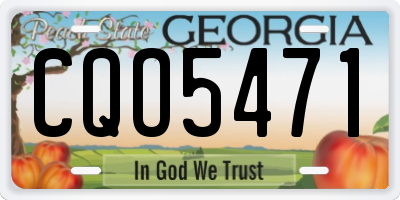 GA license plate CQO5471