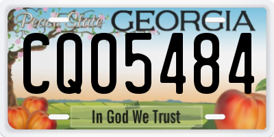 GA license plate CQO5484