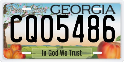 GA license plate CQO5486