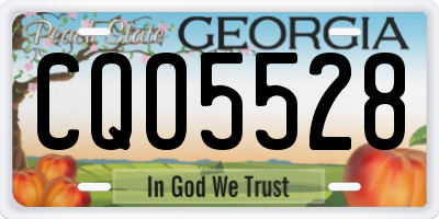 GA license plate CQO5528