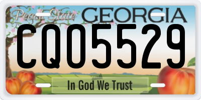 GA license plate CQO5529