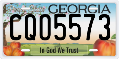 GA license plate CQO5573
