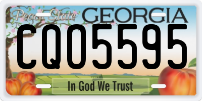 GA license plate CQO5595