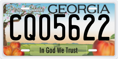GA license plate CQO5622