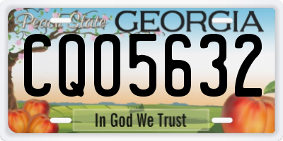GA license plate CQO5632