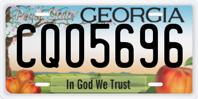 GA license plate CQO5696