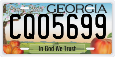 GA license plate CQO5699