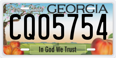 GA license plate CQO5754