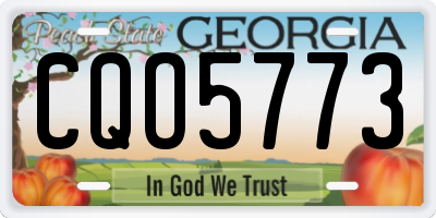 GA license plate CQO5773