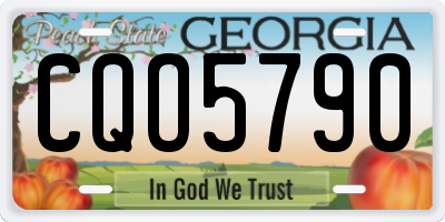 GA license plate CQO5790