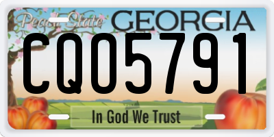 GA license plate CQO5791